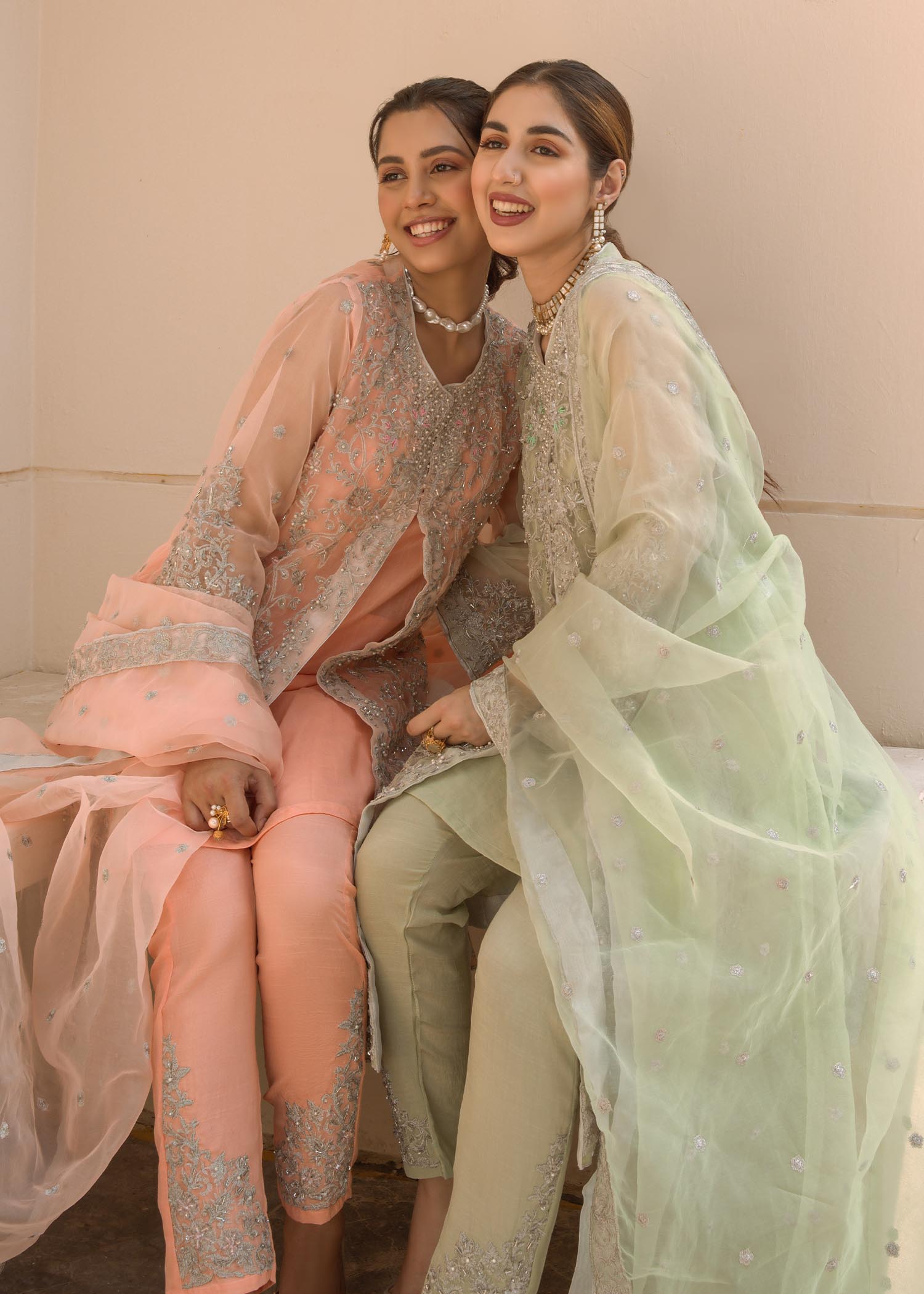 Laleen Mint Green Jewel Women 4pcs