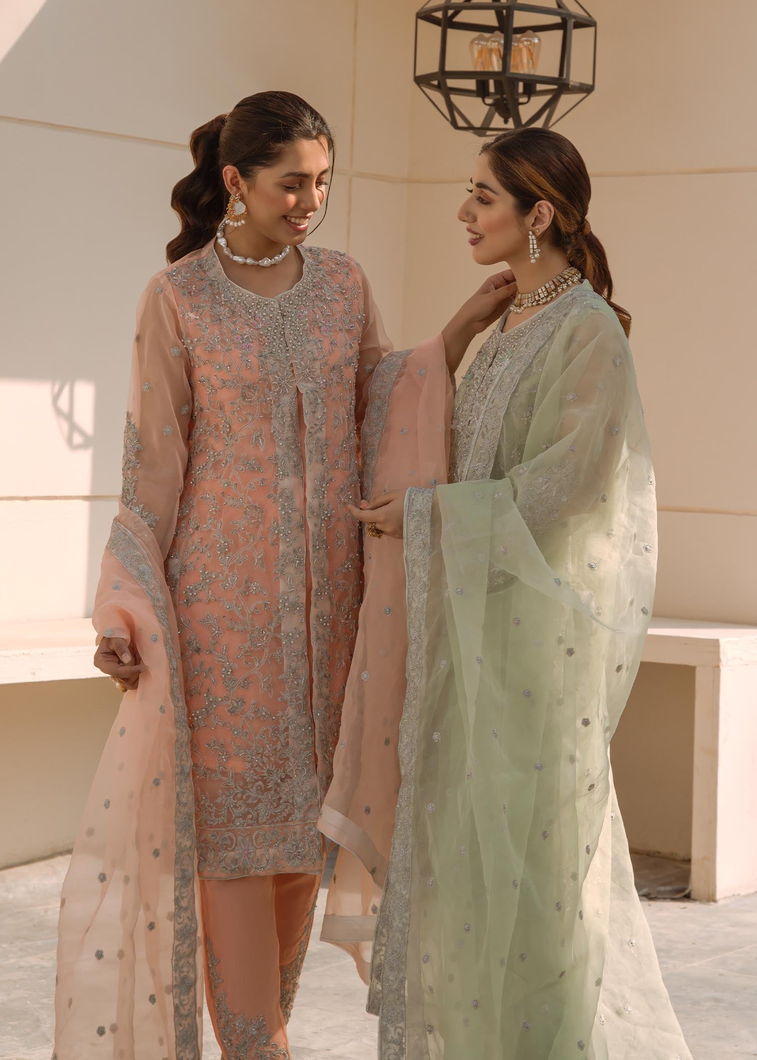 Laleen Mint Green Jewel Women 4pcs
