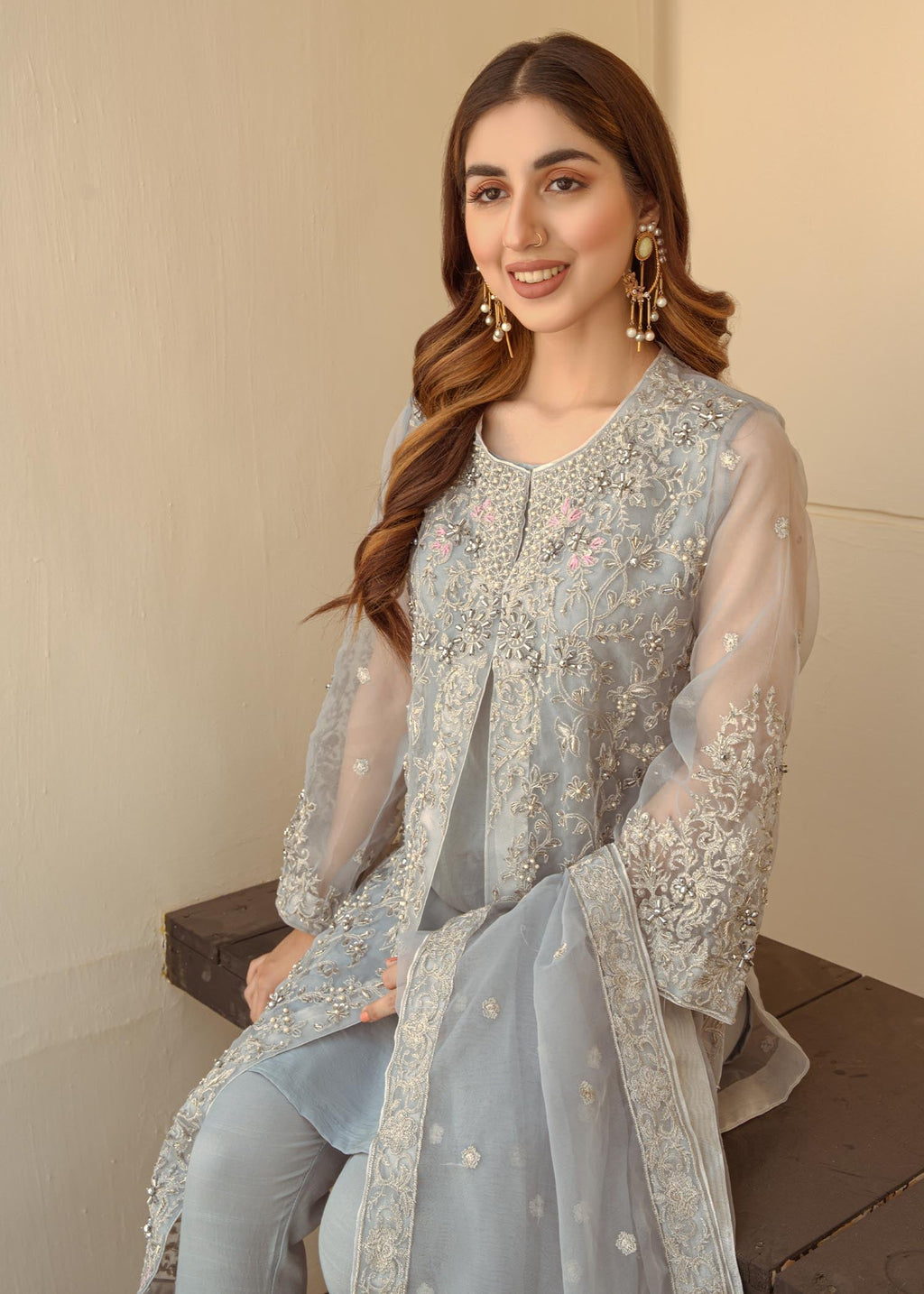 Laleen Dove Grey Jewel Women 4pcs