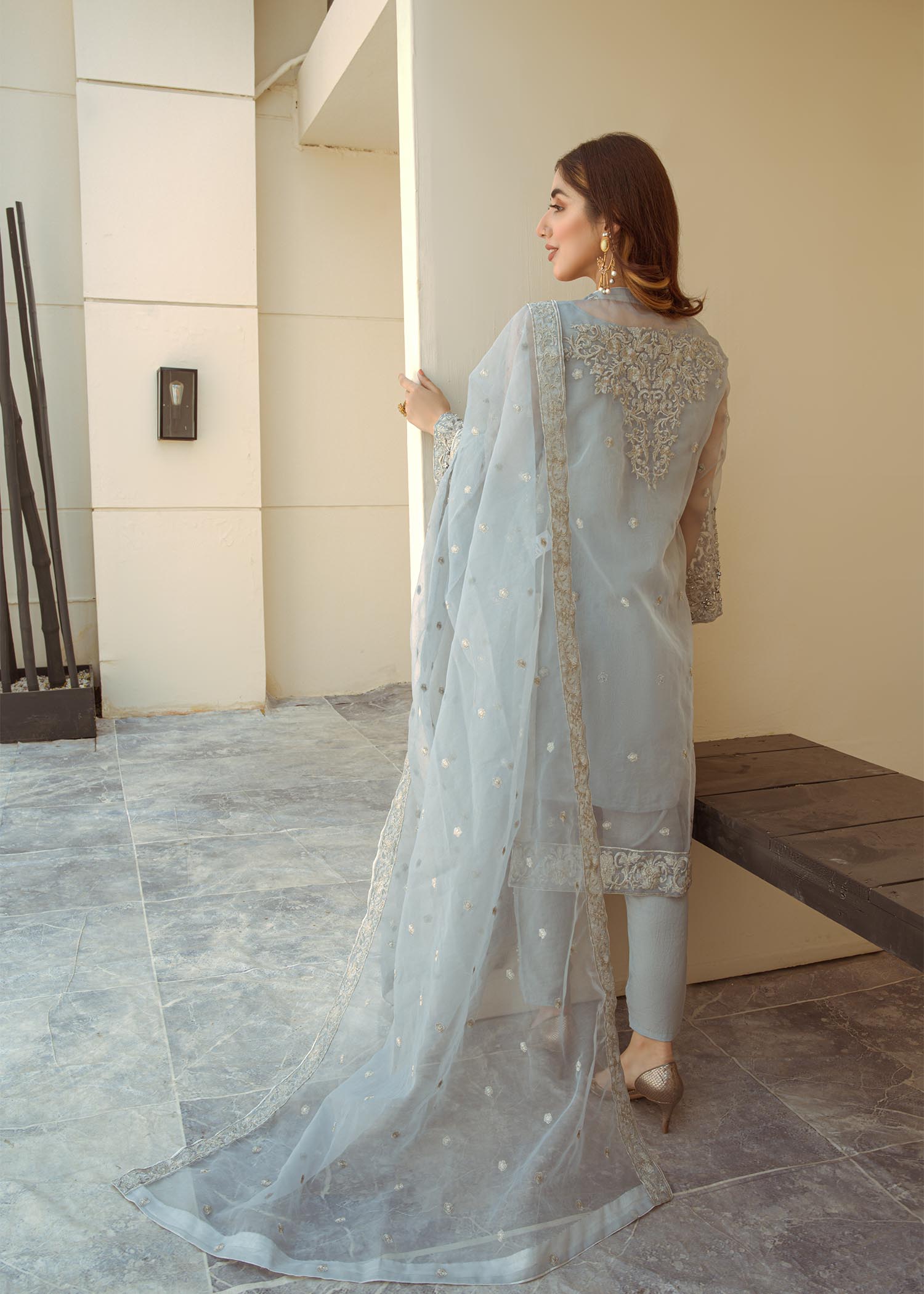Laleen Dove Grey Jewel Women 4pcs