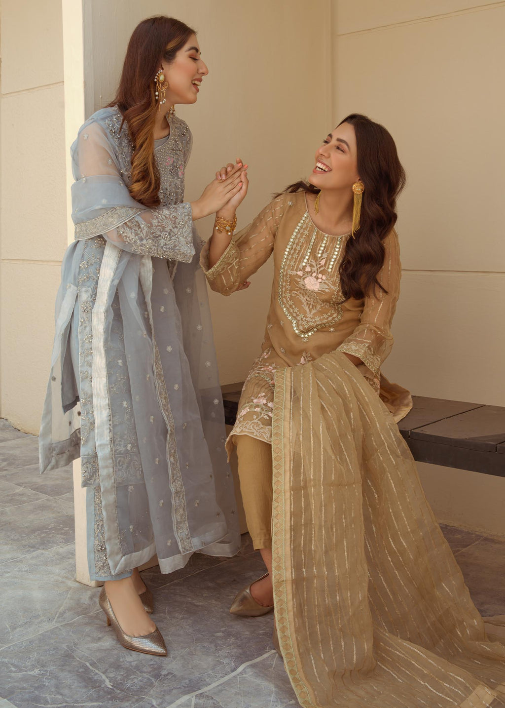 Laleen Dove Grey Jewel Women 4pcs