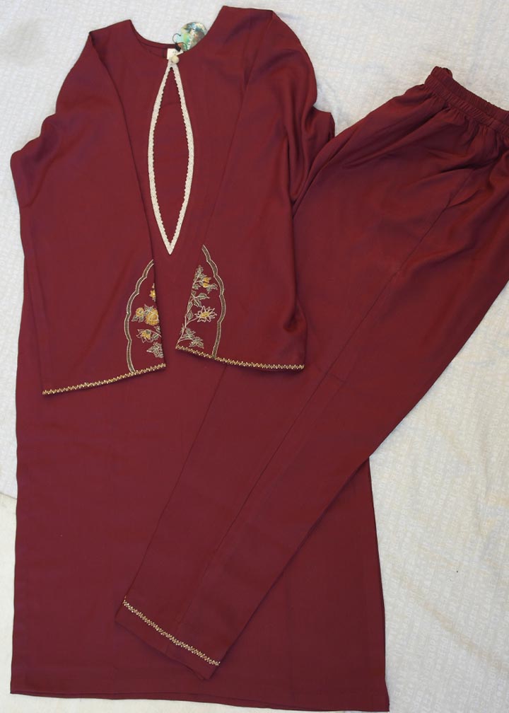 Aks-e-Jahan Garnet ready to wear suit Women 2pcs