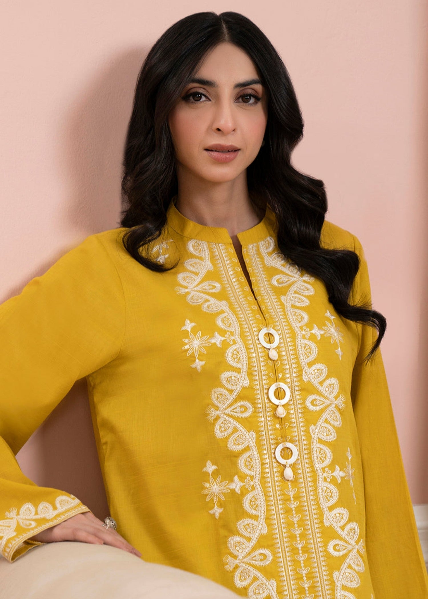 Zellbury WPC2423317 Mustard Women 2pcs