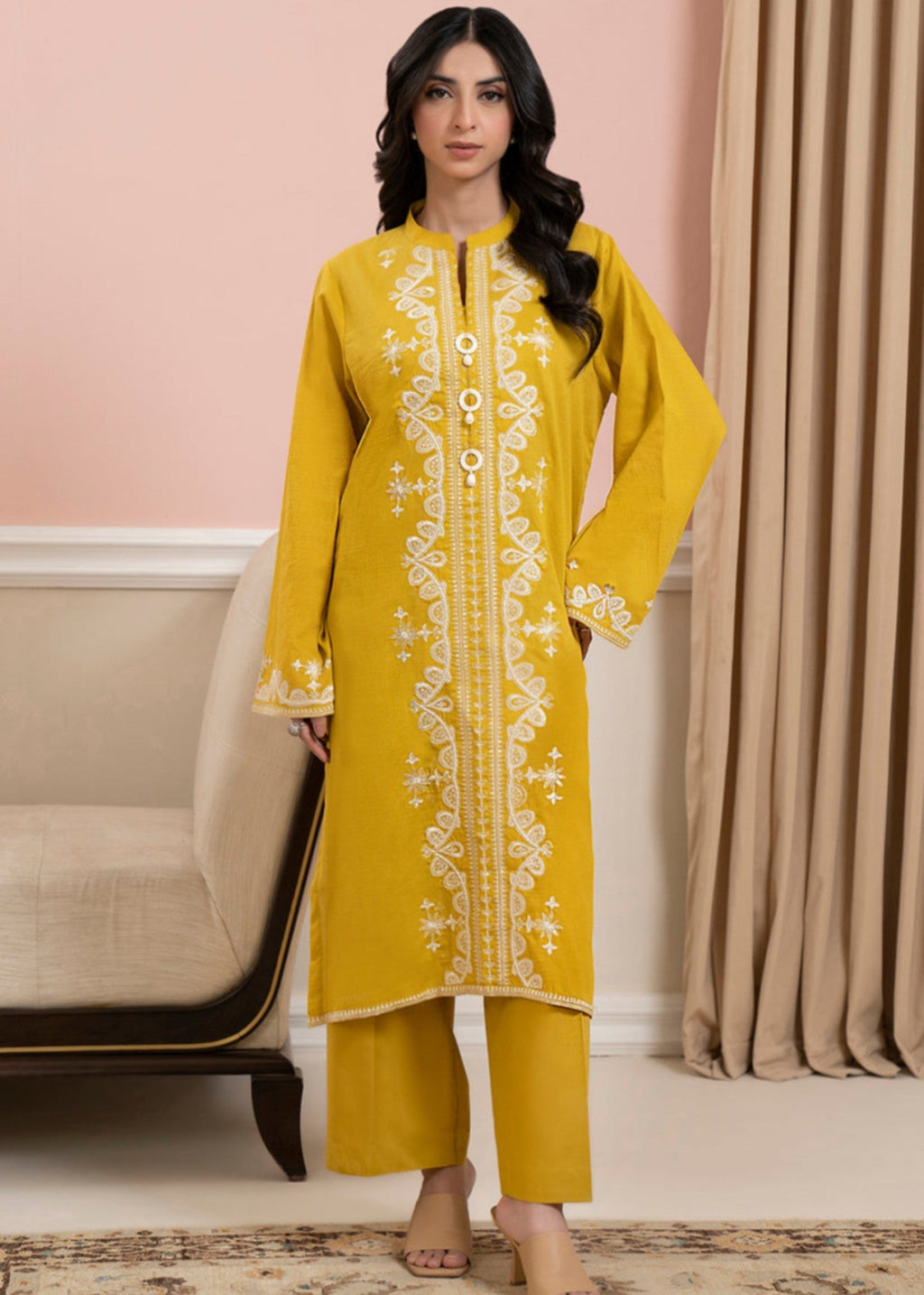 Zellbury WPC2423317 Mustard Women 2pcs