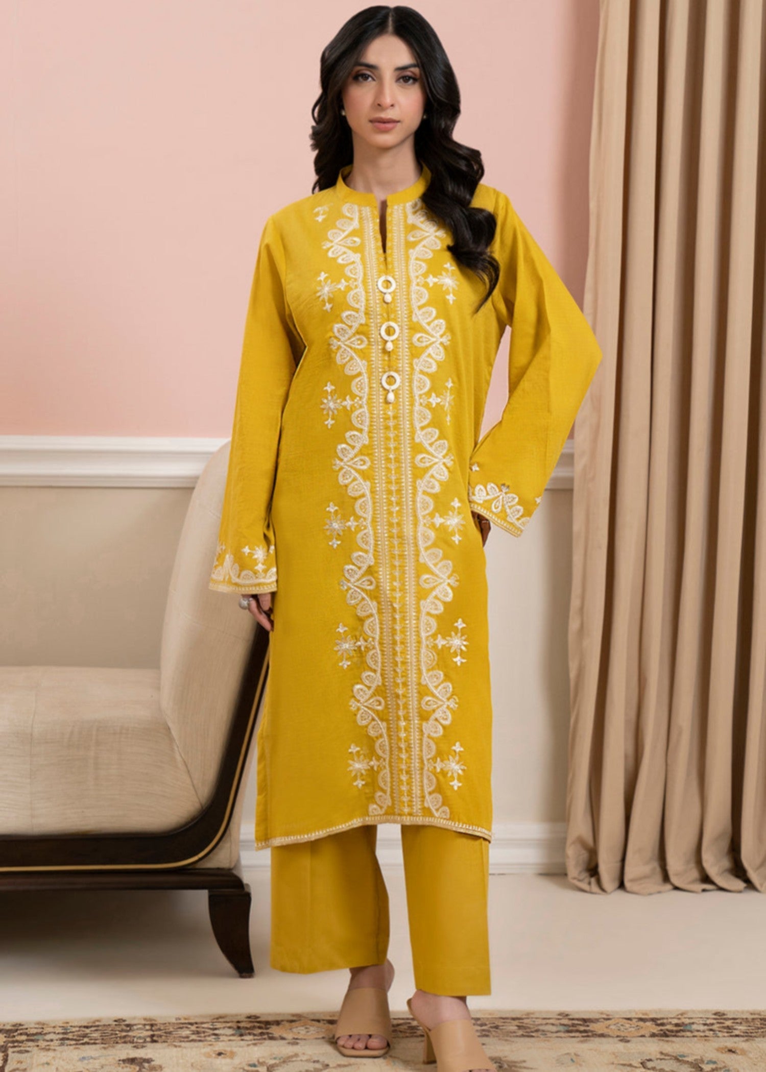 Zellbury WPC2423317 Mustard Women 2pcs