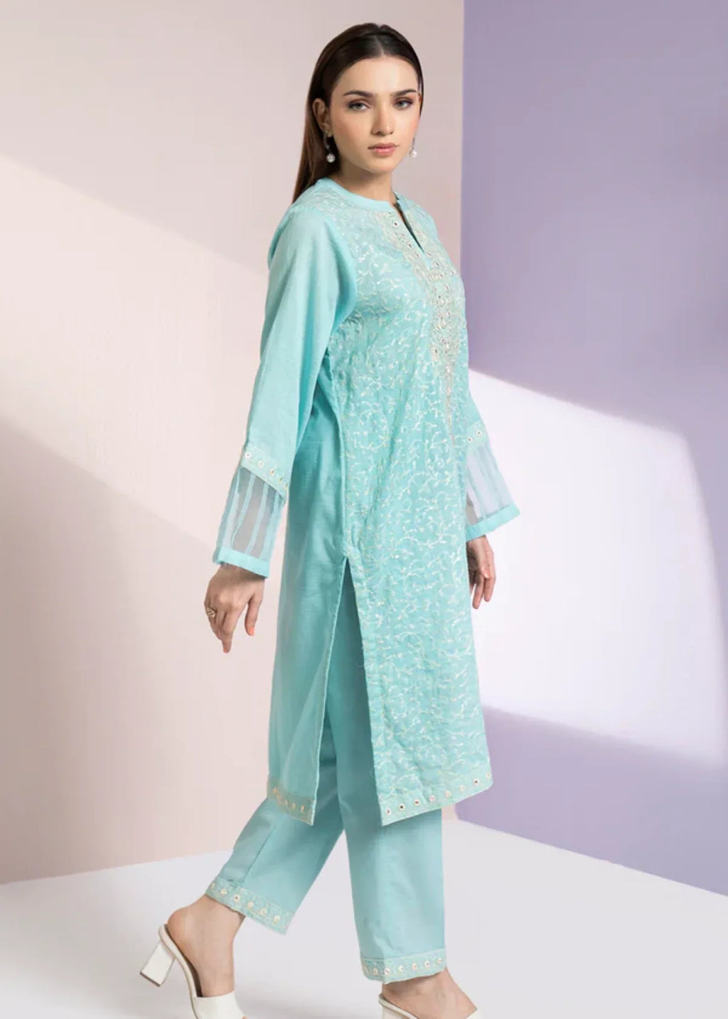 Zellbury WPC2423329 Sky Blue Women 2pcs