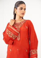 Zeen Stitched Embroidered Raw Silk Suit WZM25174 Women 2pcs
