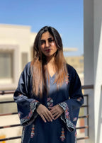 Urban Cut Cotton Satin Embroidered Co Ord Set with Farshi Shalwar Women 2pcs