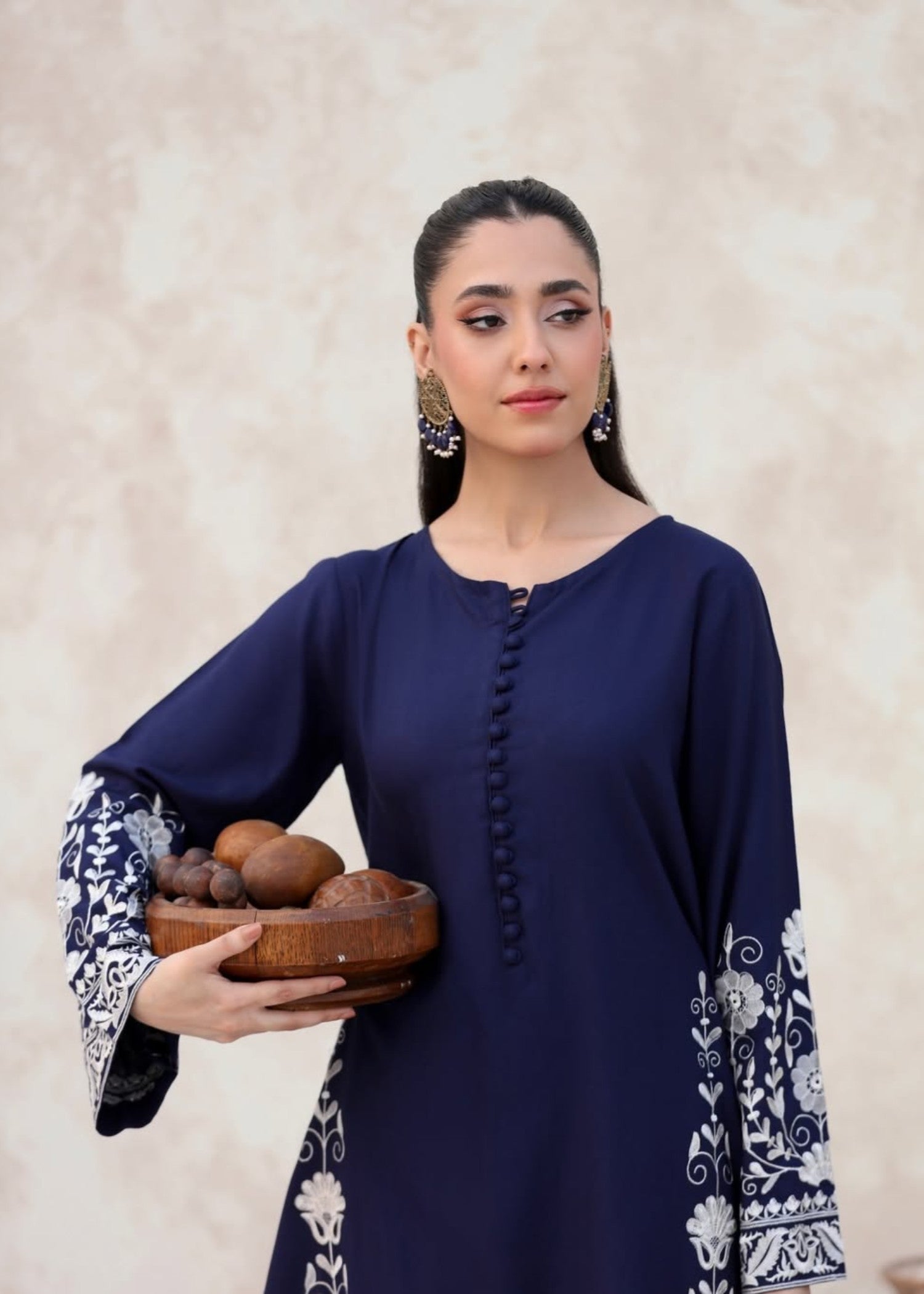 Gulposh Arzuo Long Length (Embroidery ) Blue Women 2pcs