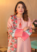 Bin Fatteh Fashion TRENDY PEACH Women 3pcs