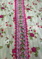Sutar Lawn Printed dress Stitched | Light Pastel Green Women 3pcs