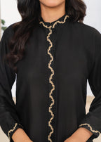 Stylish Collection BLACK RINGELS Women 2pcs