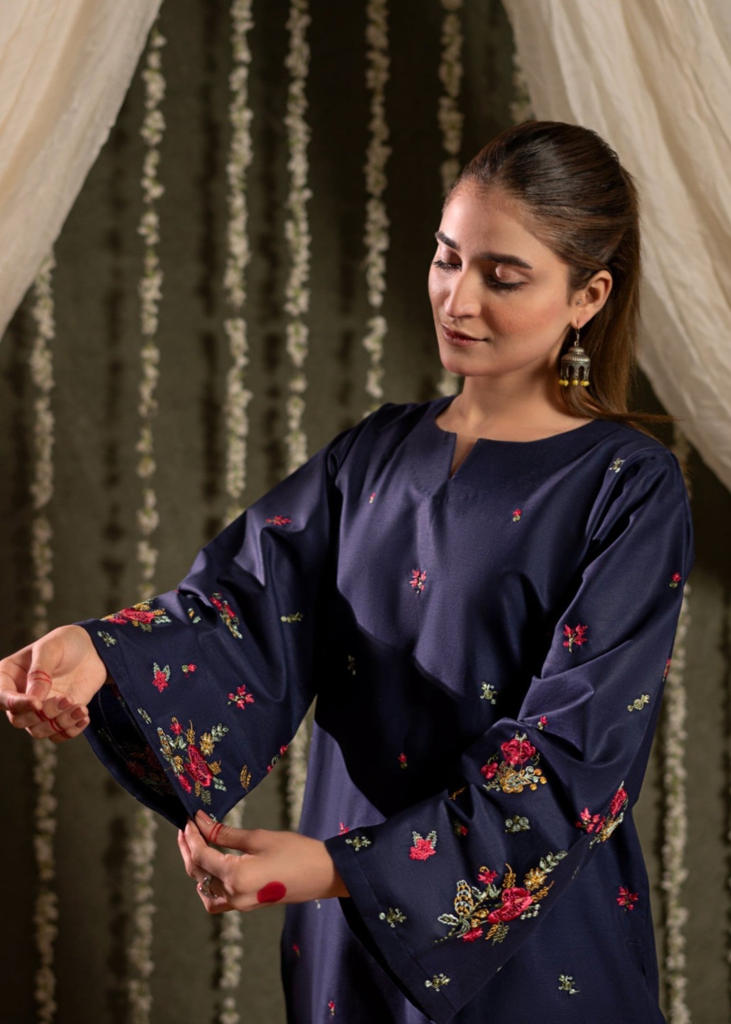 Bin Fatteh Fashion ROYAL BLUE Women 2pcs