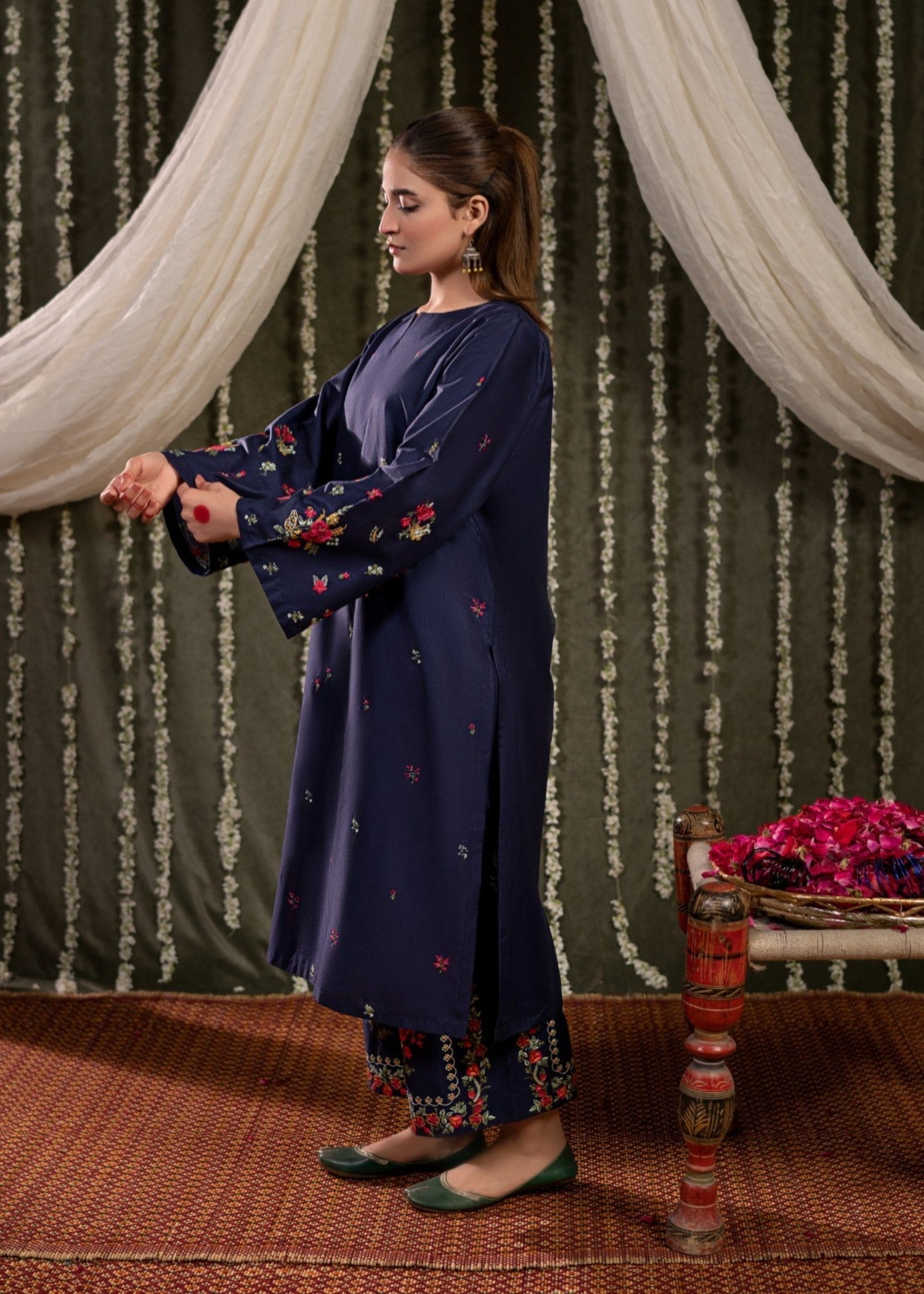 Bin Fatteh Fashion ROYAL BLUE Women 2pcs