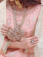 Oaks By Star Textile Mills Embroidered Pret Shirt Dupatta Masoori Peach OWE2P 2209006 Women 2pcs