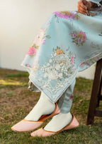 Zaira and Mahnoor Sky suit Women 3pcs