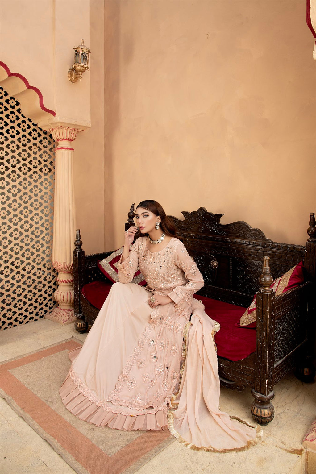 Manahils B 006 PEACH Women 3pcs