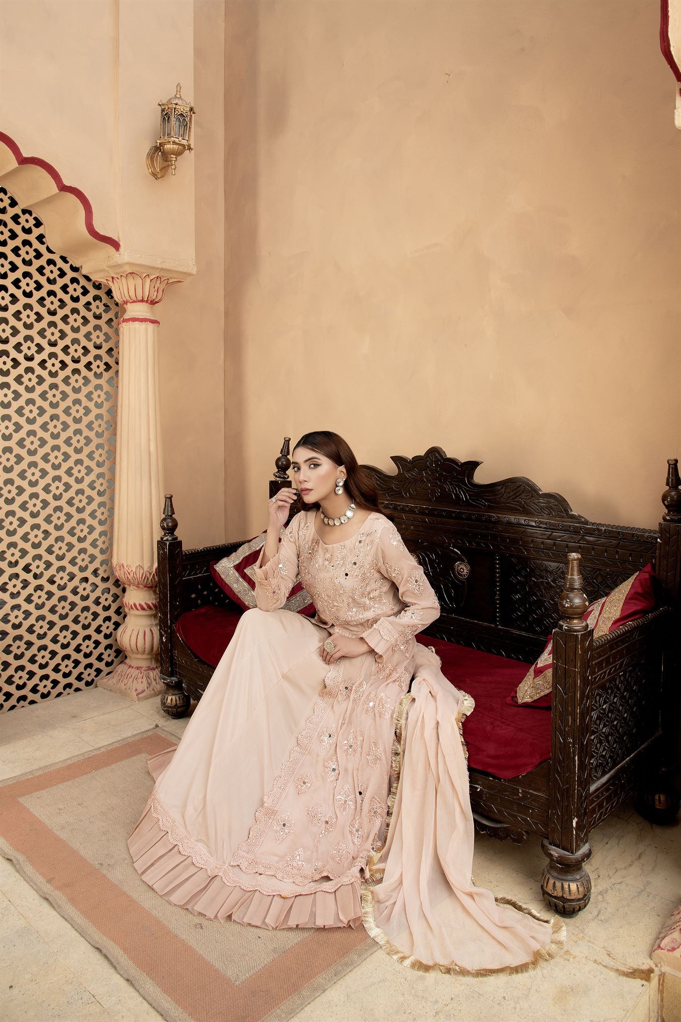 Manahils B 006 PEACH Women 3pcs