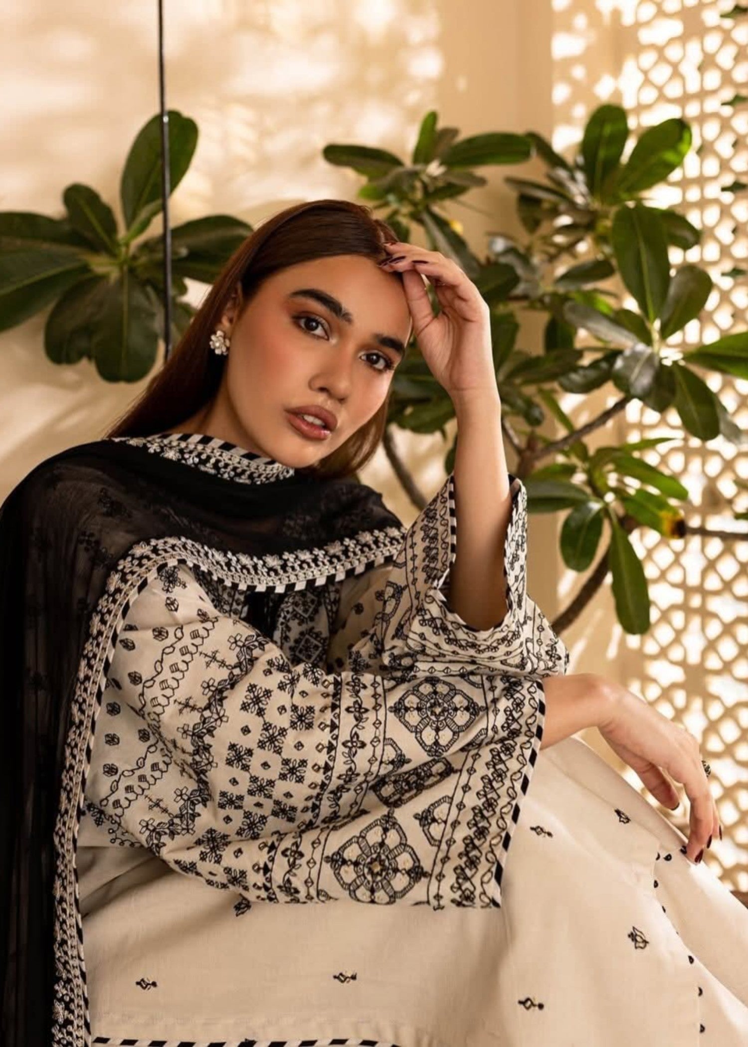 Tehzeeb Libas ARFA EMBROIDERED Women 3pcs