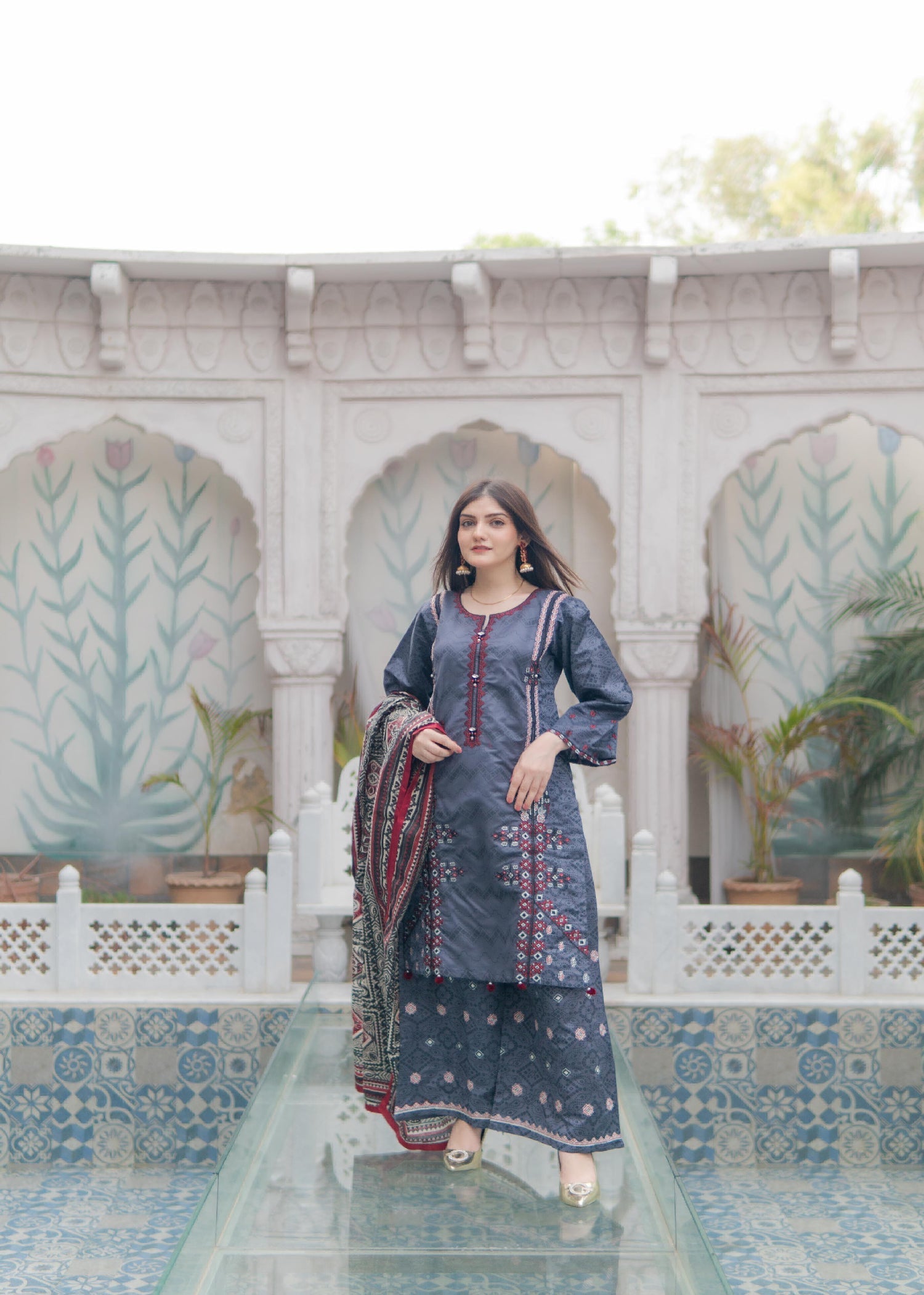 Rangoon Clothing Angan Grey Women 3pcs
