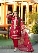 Four Season Boutique BURBURRY MAROON Women 3pcs