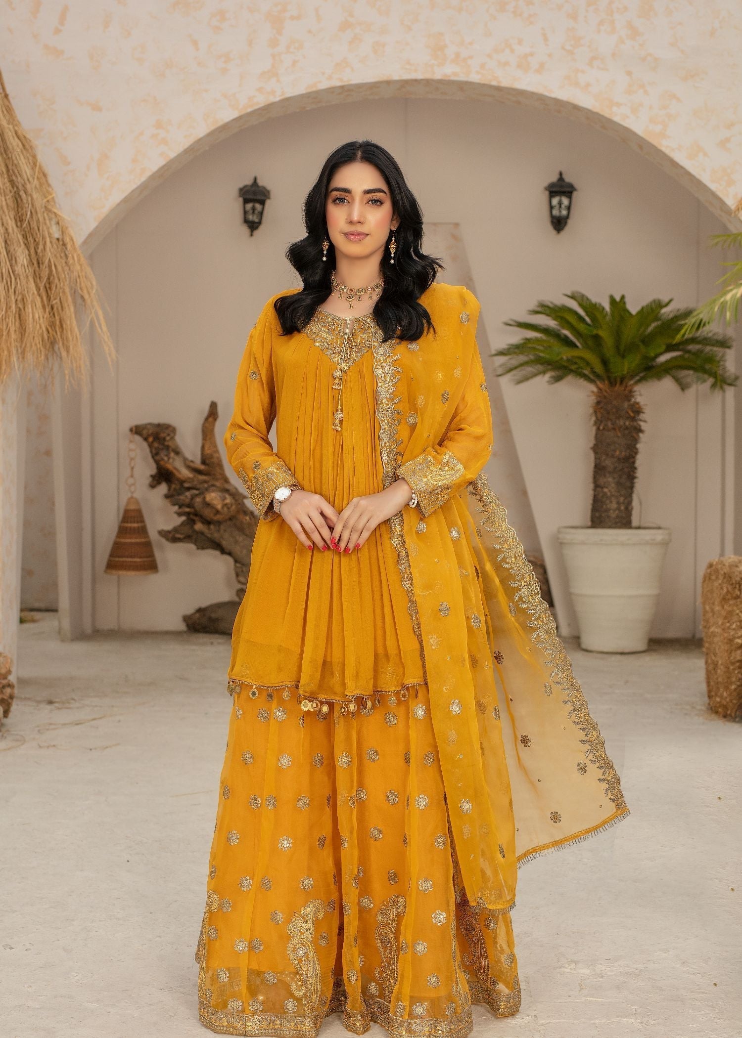 Pehnawa By Bin Akram’s LUSTROUS LEGACY MST CHIFFON/ORGANZA Women 3pcs