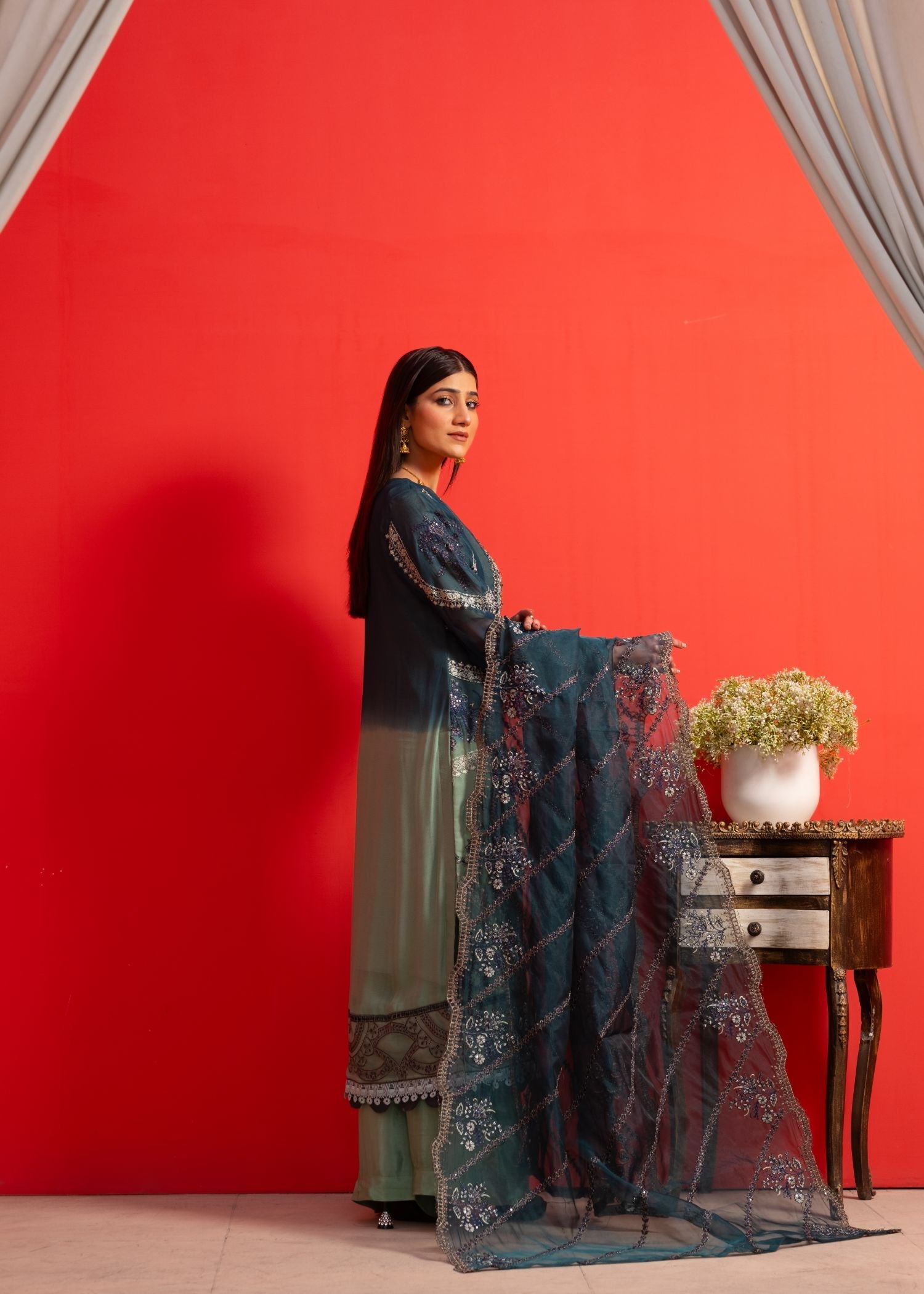 Pehnawa By Bin Akram’s MYSTIC MIRAGE 3 PEICE CHIFFON Women 3pcs