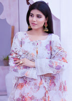 Alsiyab Floretta White Women 3pcs