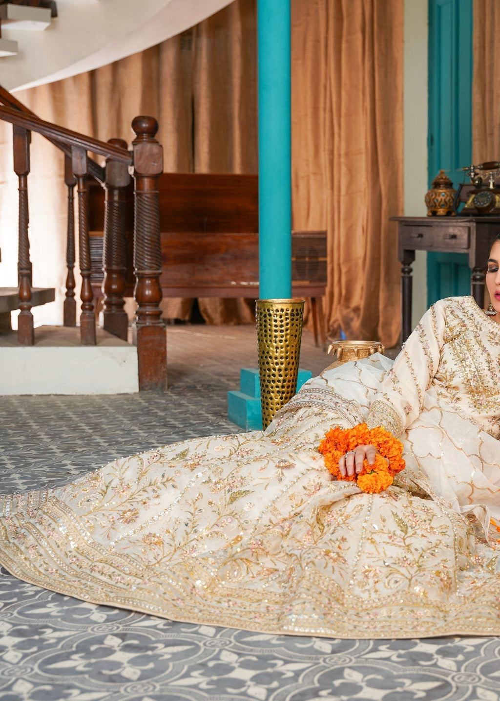 Gulnoor NAAZ Offwhite Women 3pcs