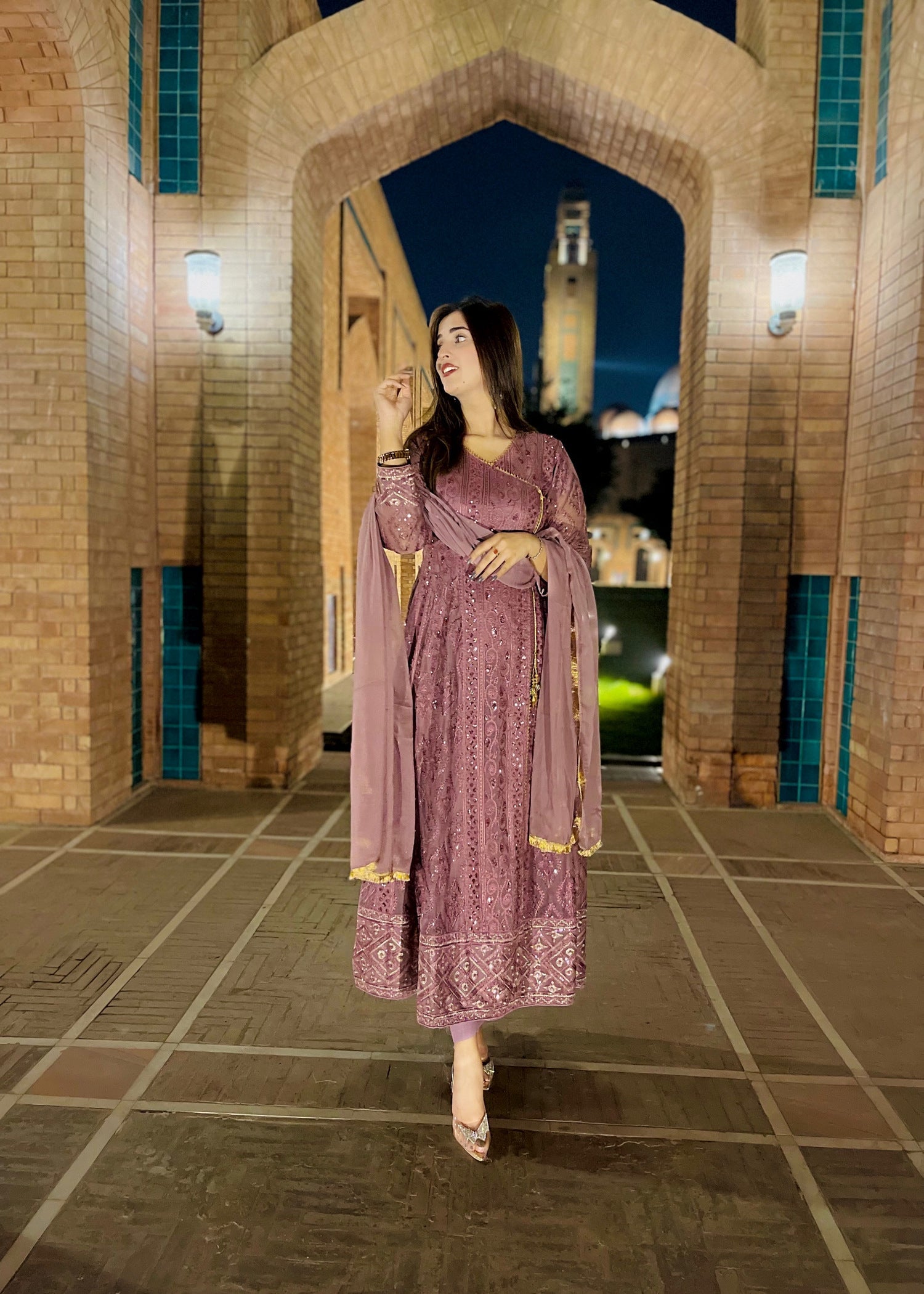 Four Season Boutique MONA ANGRAKHA MAUVE PINK Women 3pcs