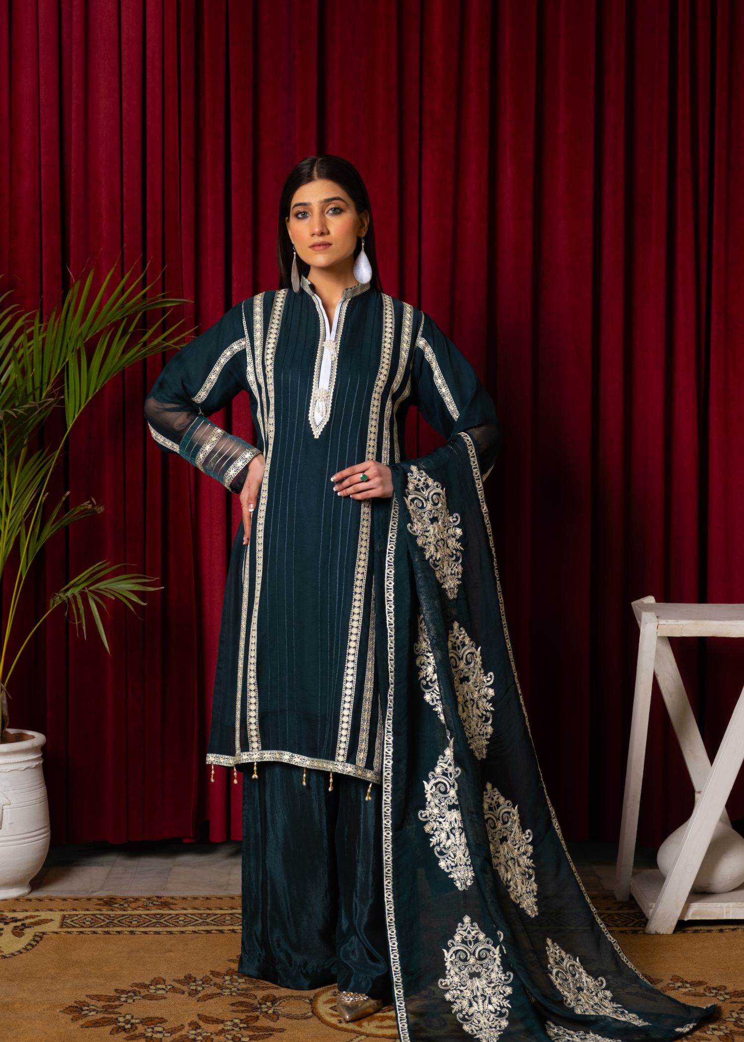 Pehnawa By Bin Akram’s BANTHREAD HARMONY CHIFFON Women 3pcs