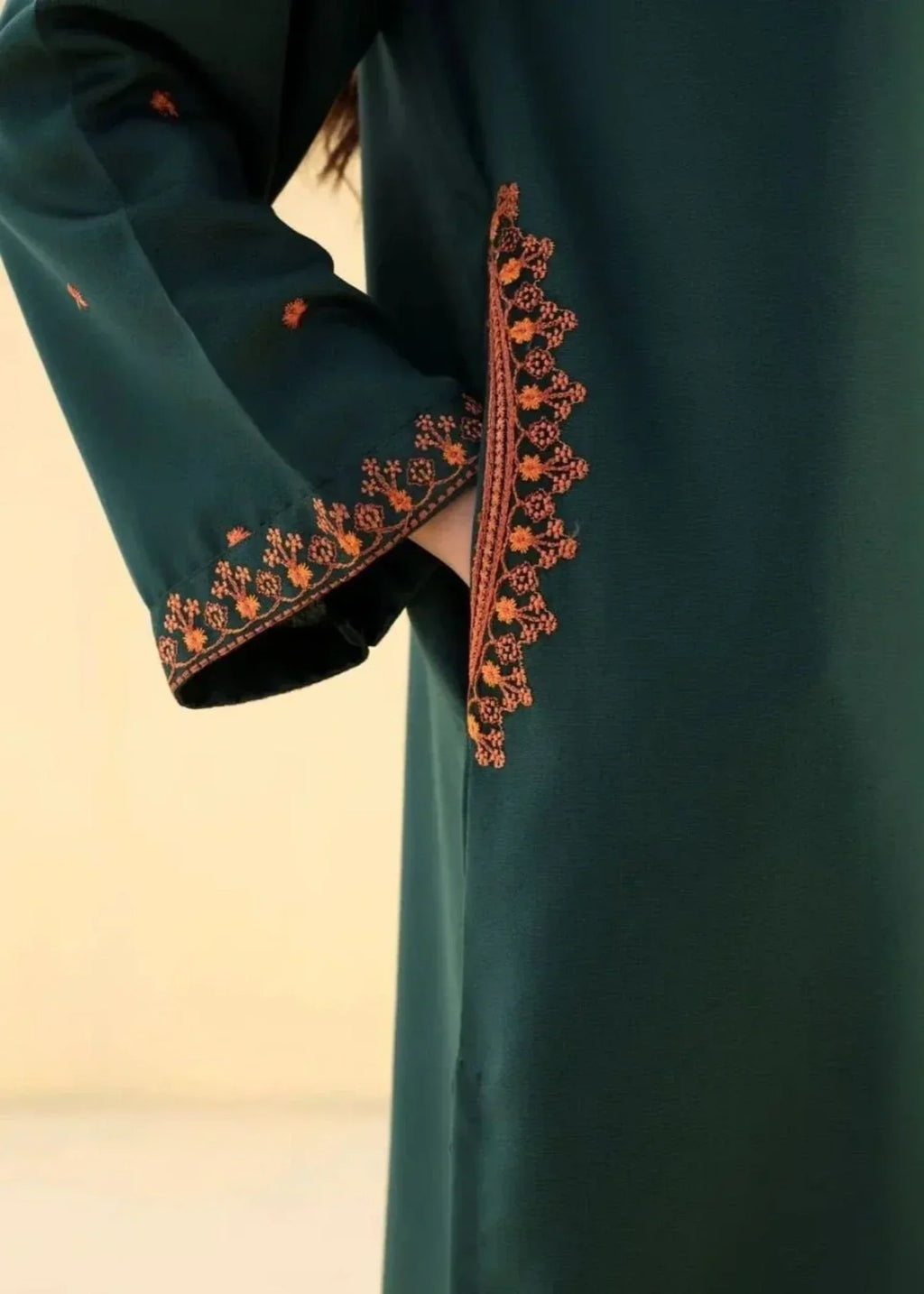 Sajfi Closet Apple Zinnia Embroidered Stitched Suit for Women | Luxurious Fabric Women 2pcs