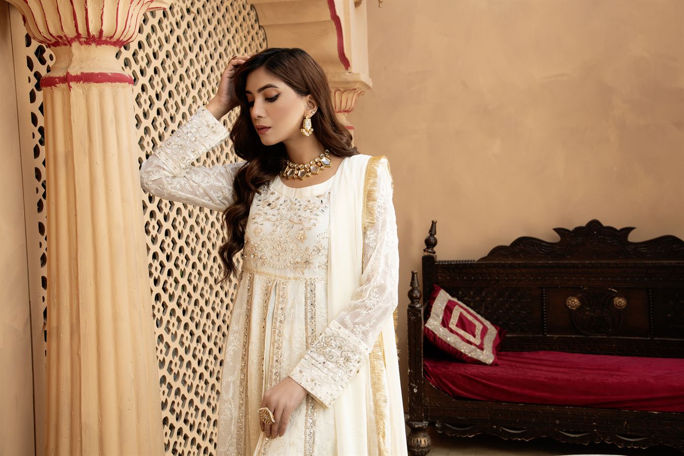 Manahils B 007 OFF WHITE Women 4pcs
