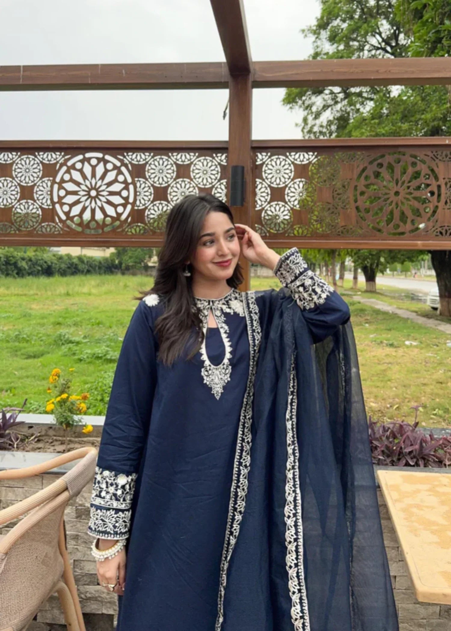 Tiraz Dilara (Blue) Women 3pcs