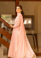 Al-Harir Apparel Mehar Baby Pink Women 3pcs