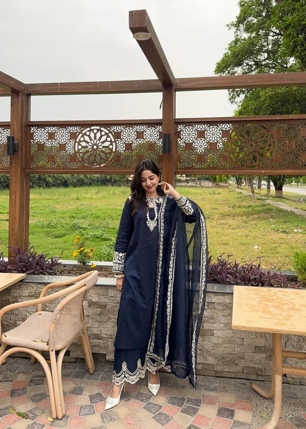 Tiraz Dilara (Blue) Women 3pcs