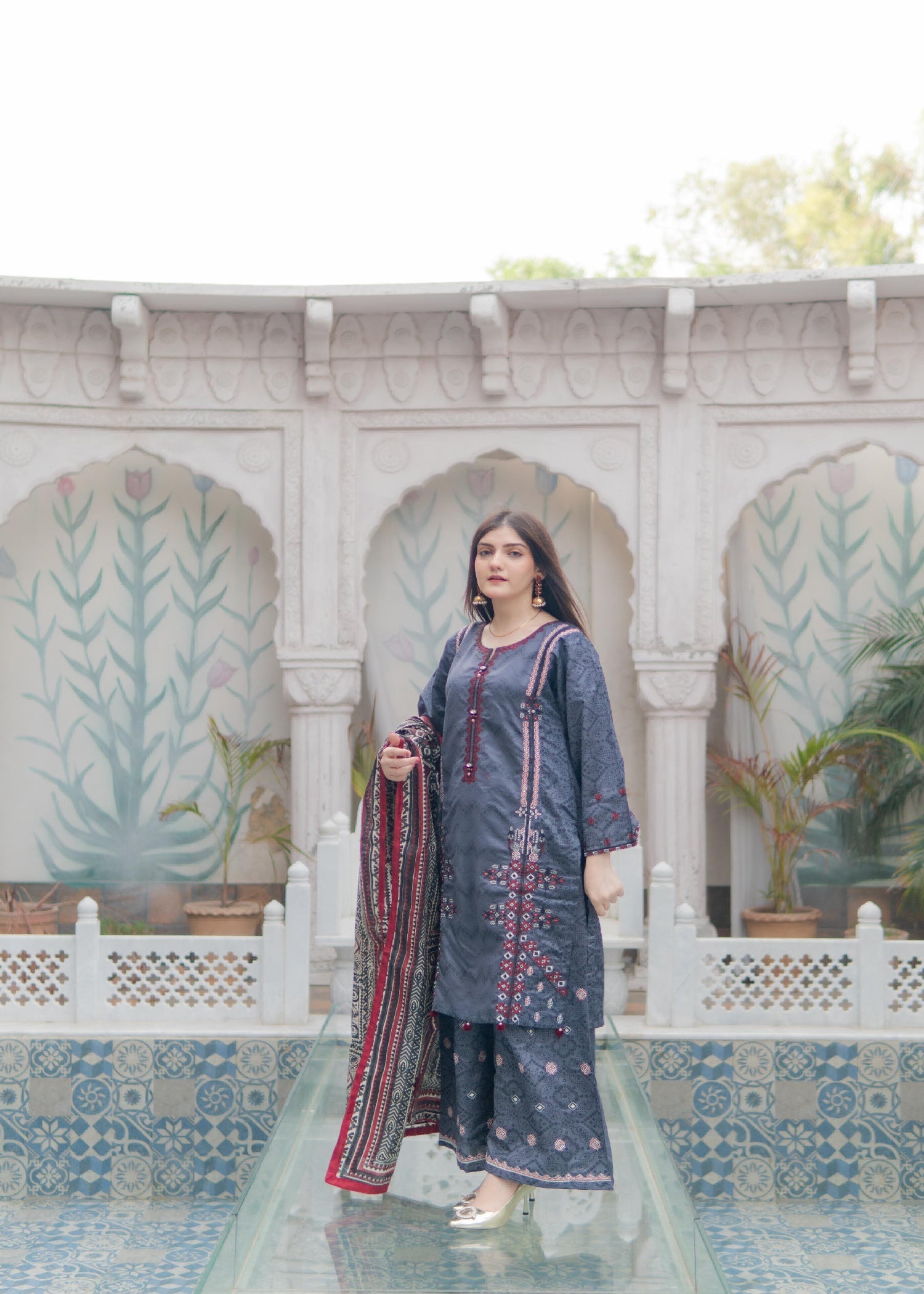 Rangoon Clothing Angan Grey Women 3pcs