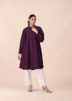 Mhw Regal Plum Kurta Women 1pcs