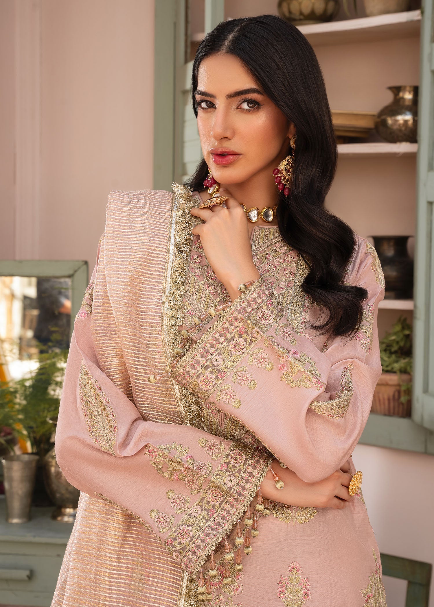 Rang-e-Haya Sira (Peach) Women 4pcs