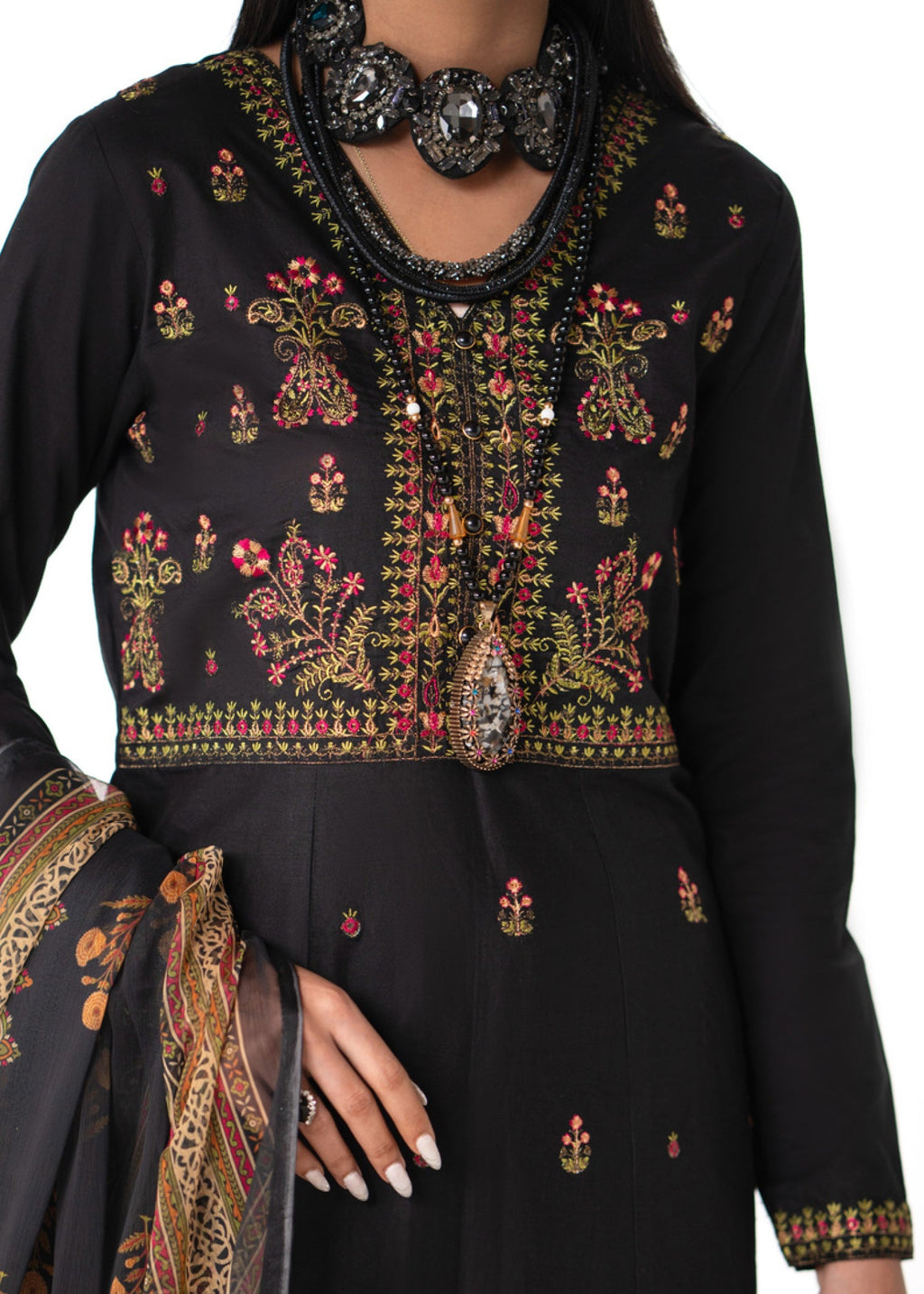 Decor Fashion Gulposh Black Women 3pcs