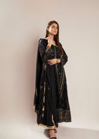 Manahils KURTI 099 MELANIE BLACK Women 3pcs