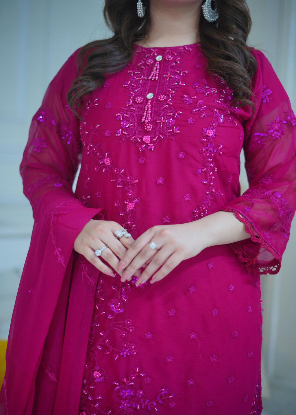 Rangoon Clothing Zariya Hotpink Women 3pcs