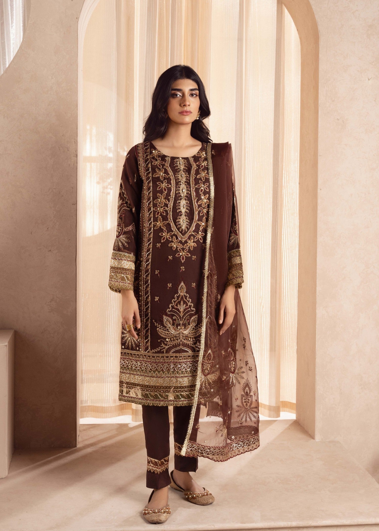 Zebaye Zareen US 551 chocolate brown(SB) Women 3pcs
