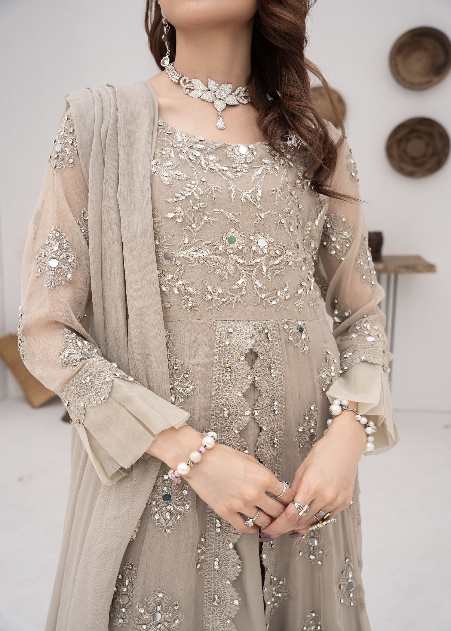 Manahils B 006 CAMEL BROWN Women 3pcs