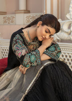 Pehnawa By Bin Akram’s RUBY REVIRE BLK CHIFFON Women 3pcs