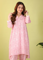 Mhw Pink Floral Suit Women 2pcs