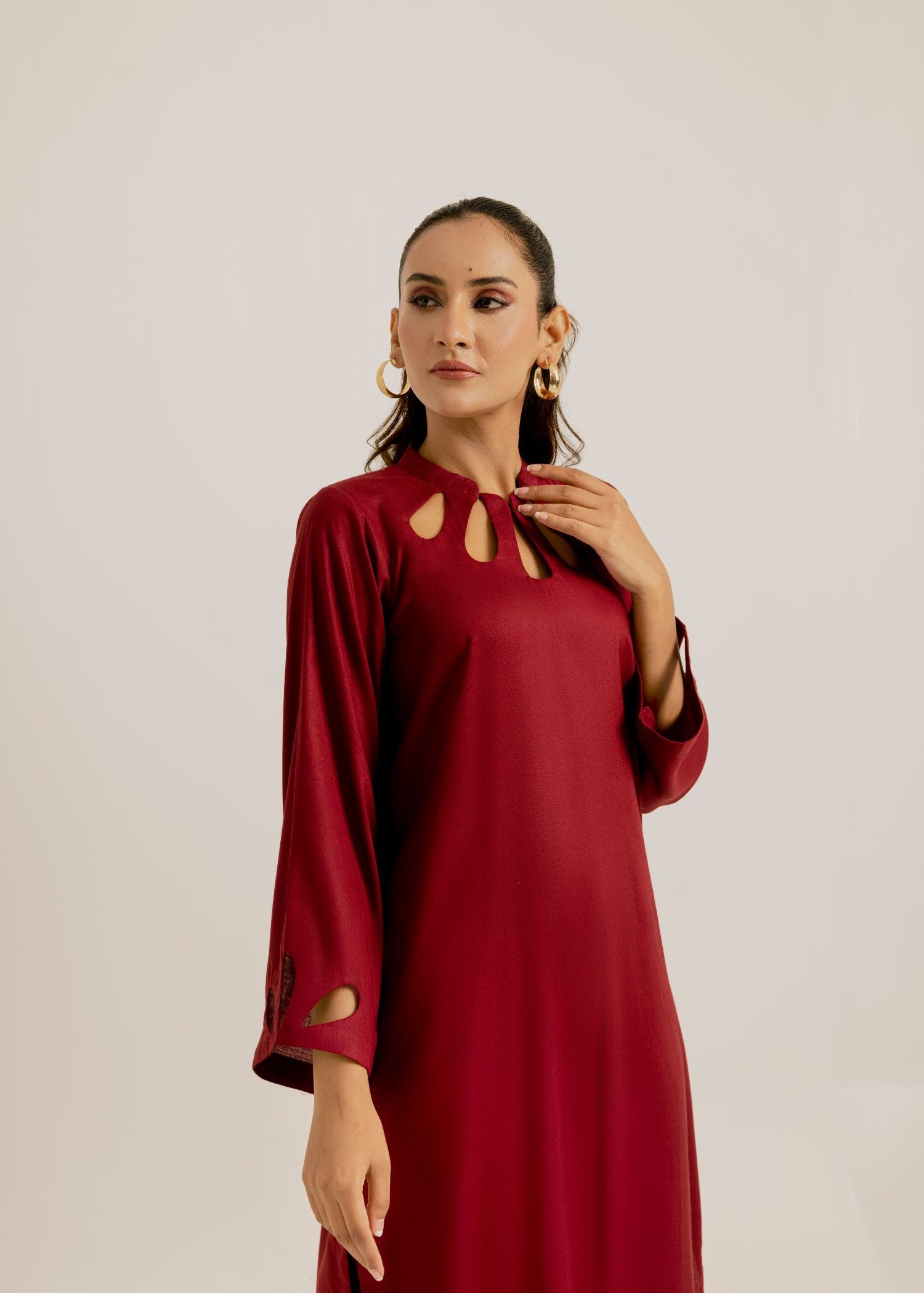 The Slay Wear Burgundy Set Women 2pcs