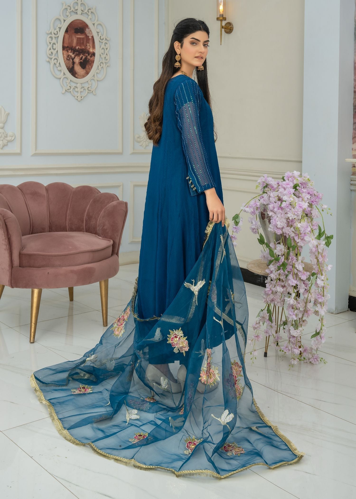 Pehnawa By Bin Akram’s ENCHANTED EVENING ATTIRE CHIFFON Women 3pcs