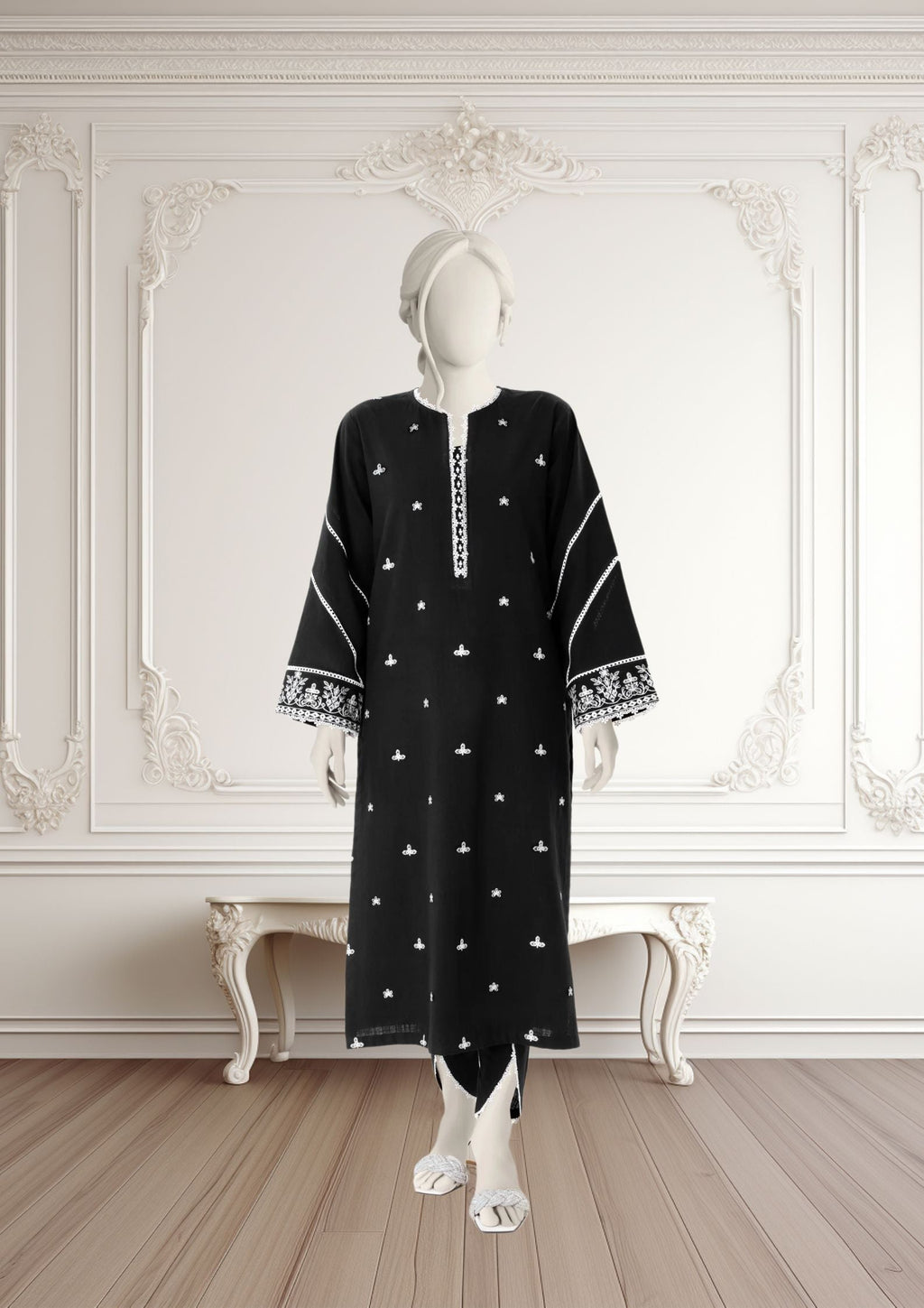 Hamna Kalim haroon mtj black Women 2pcs