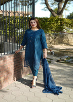 Four Season Boutique Forever Cotton Zinc Blue Women 3pcs